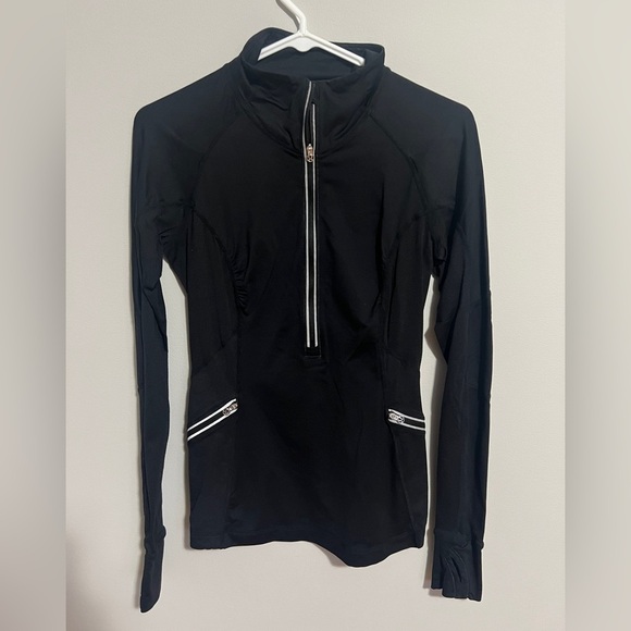 Lululemon Black half zip pullover. Womens xs/s reflective zippers - Picture 2 of 9